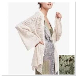 Free People in my element  Elegant Cream Open-Front Sweater